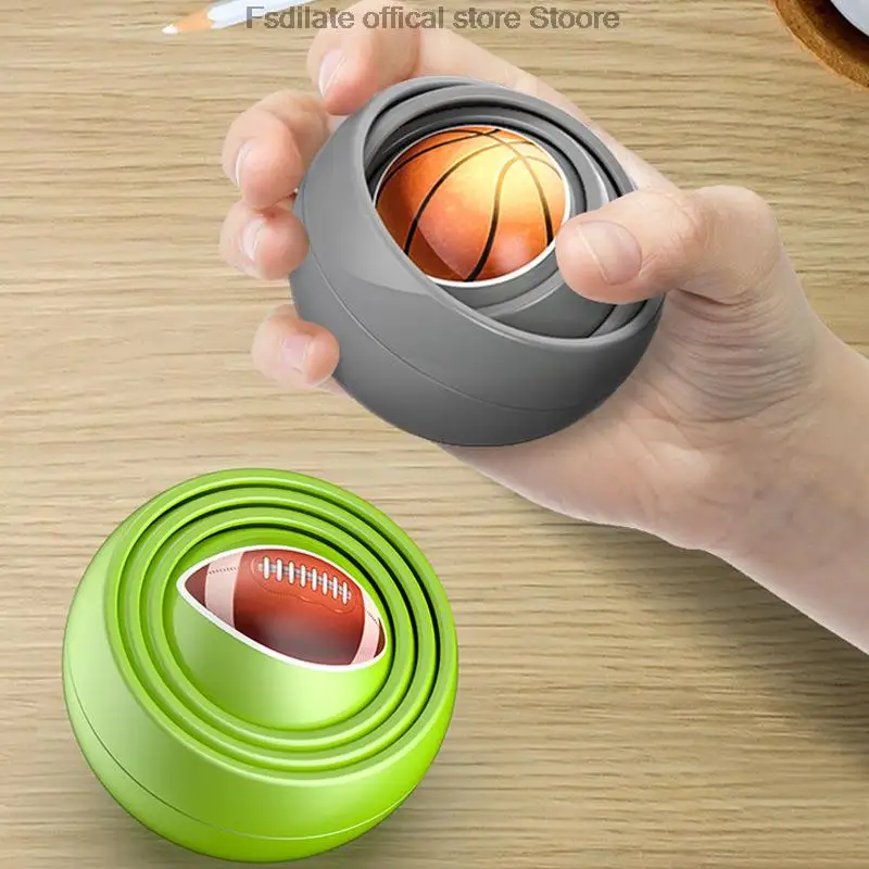 3D Ball toy Infinite Flipping Decompression Ball Fingertip Decompression Gyroscope Toy Puzzle Toy funny gift