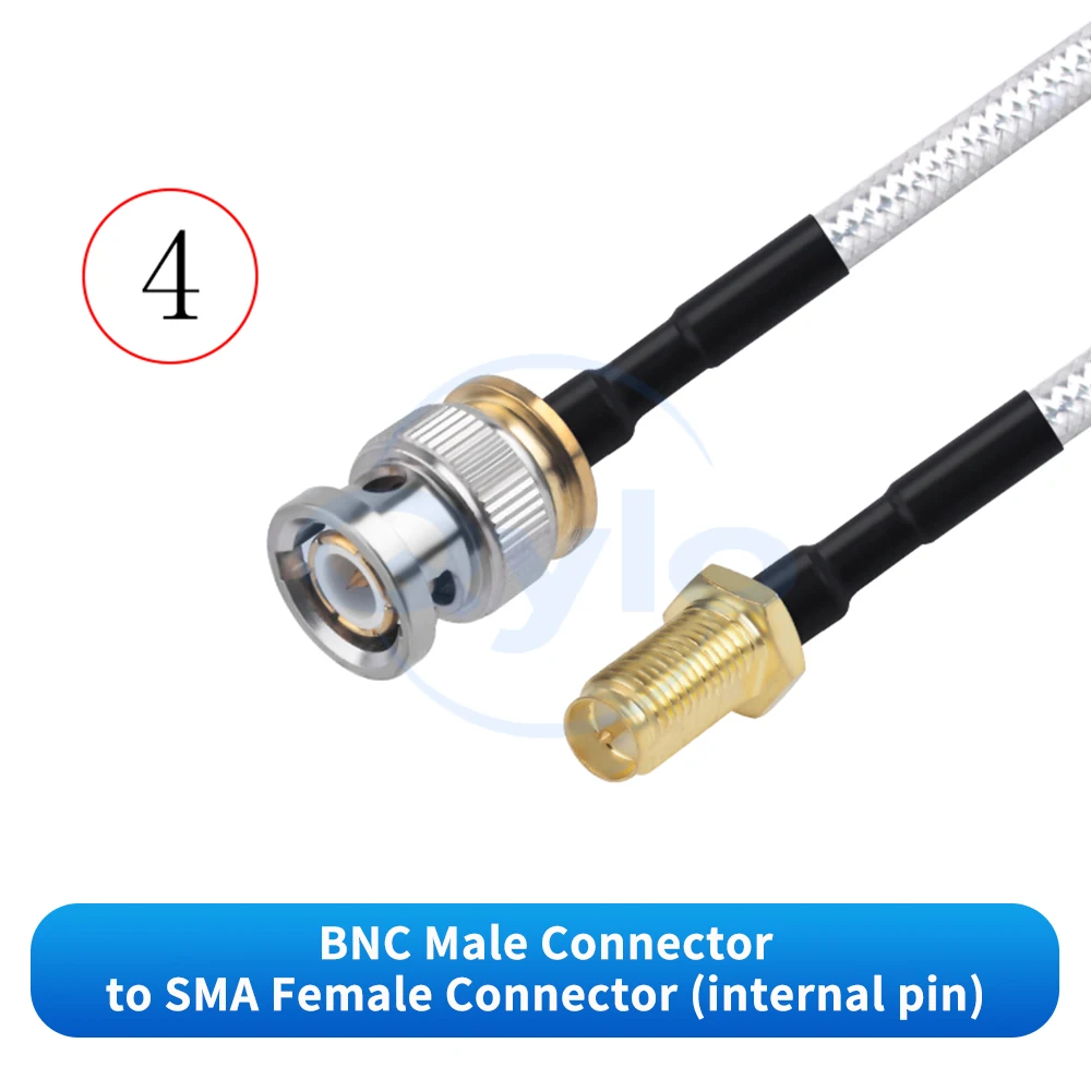 (1 Stück) BNC-zu-SMA-HF-Koaxialkabel RG402, halbflexibel, mit Nylonummantelung, ungeschirmt, mit geringer Dämpfung, halbflexibles Kabel 18G – Detail 6