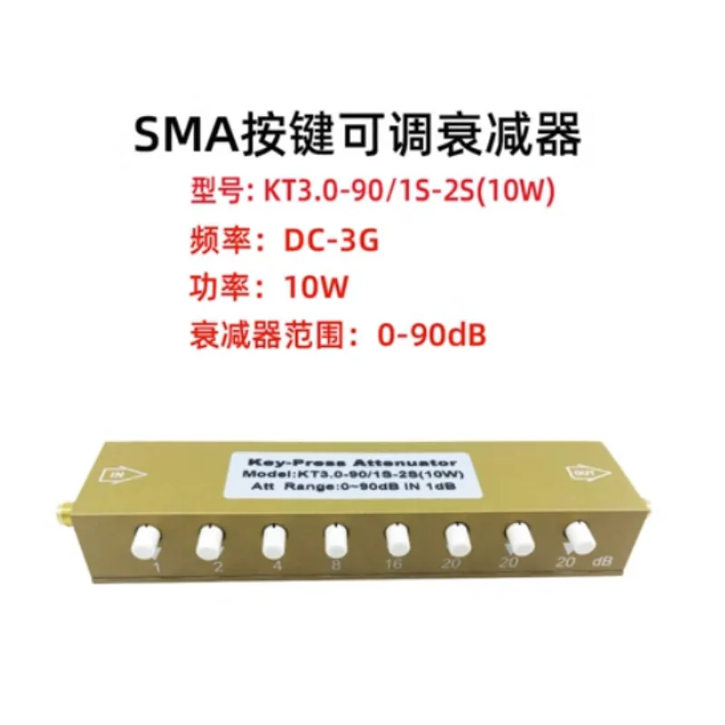 Attenuatore Variabile 0-82dB A Passi 50 Ohm RA-1728A Per Trasmettitore Radio