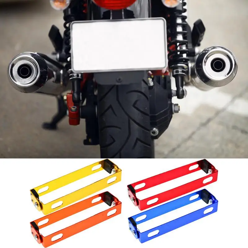 

Motorcycle Car License Plate Frame Aluminum Alloy Power Racing Auto Adjustable movable Angle Metal License Plate Holder Bracket