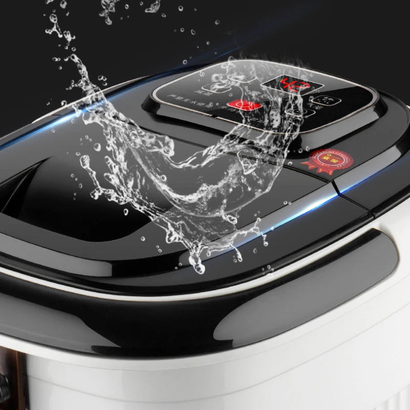 Automatic Foot Bath Basin with Electric Massage 12-Roller Heating Foot Bath Household Washing Tub with Constant Temperature