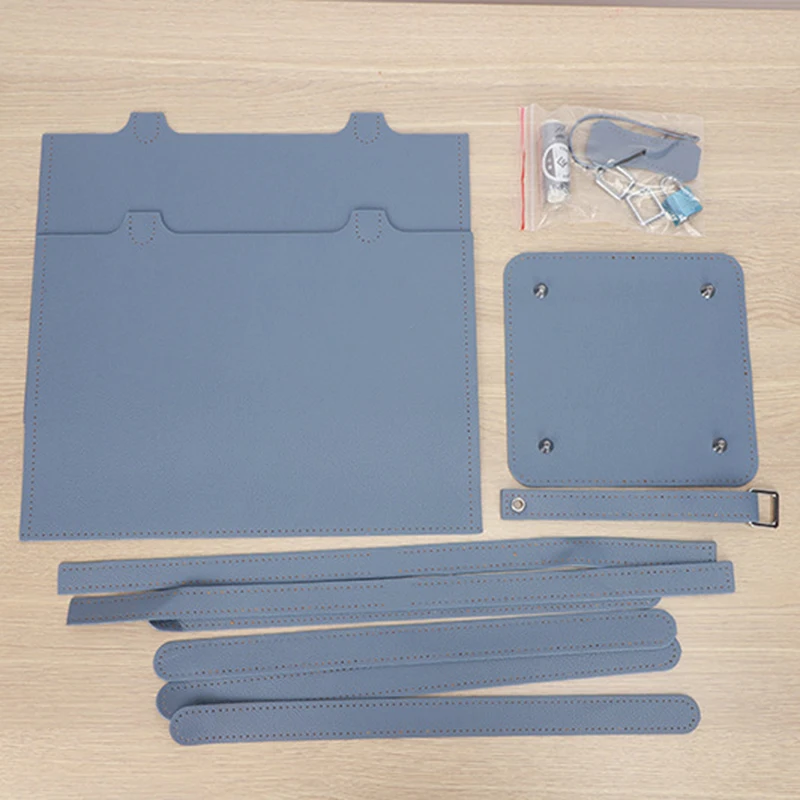 Nuova borsa ascellare a tracolla fatta a mano in pelle fai-da-te cuciture a mano con accessori prodotto semilavorato Set di materiali per borse da donna in PU - immagine 2