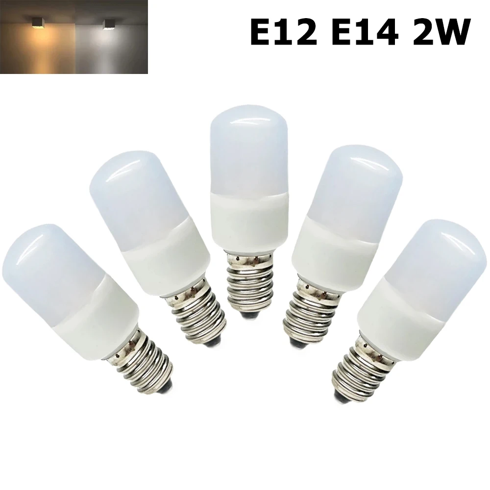 E14 LED Mini Refrigerator Light Bulb 2W 120V/220V Small Screw In - Foto 5