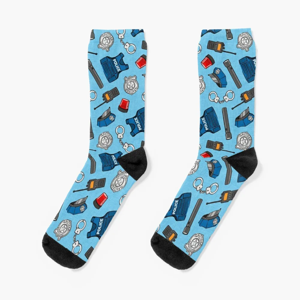 

Police Gear - Blue Socks new in's new year Stockings man Male Socks Women's
