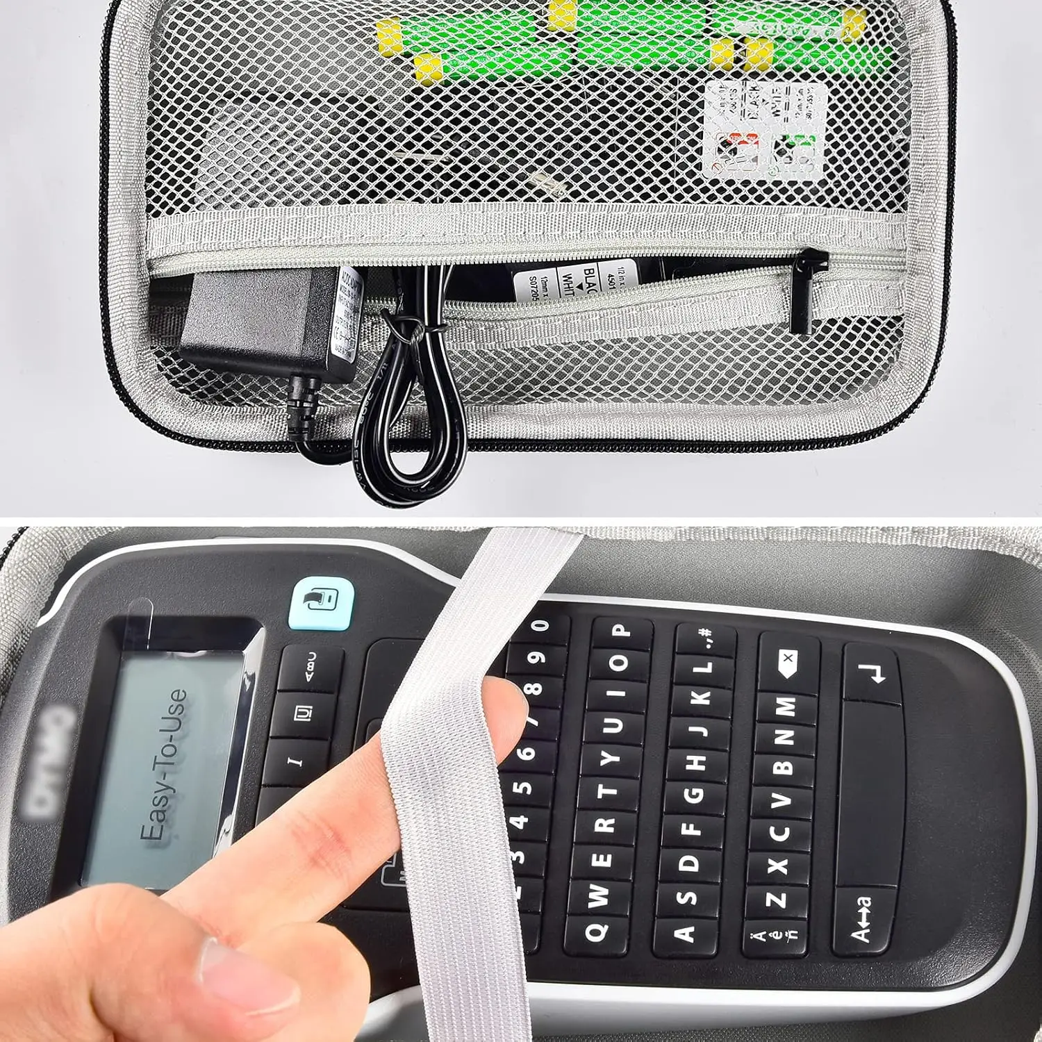 Carry Case DYMO LabelManager 160/280 Portable Label Maker Bundle Label Printer Portable Storage Holder Box label maker case