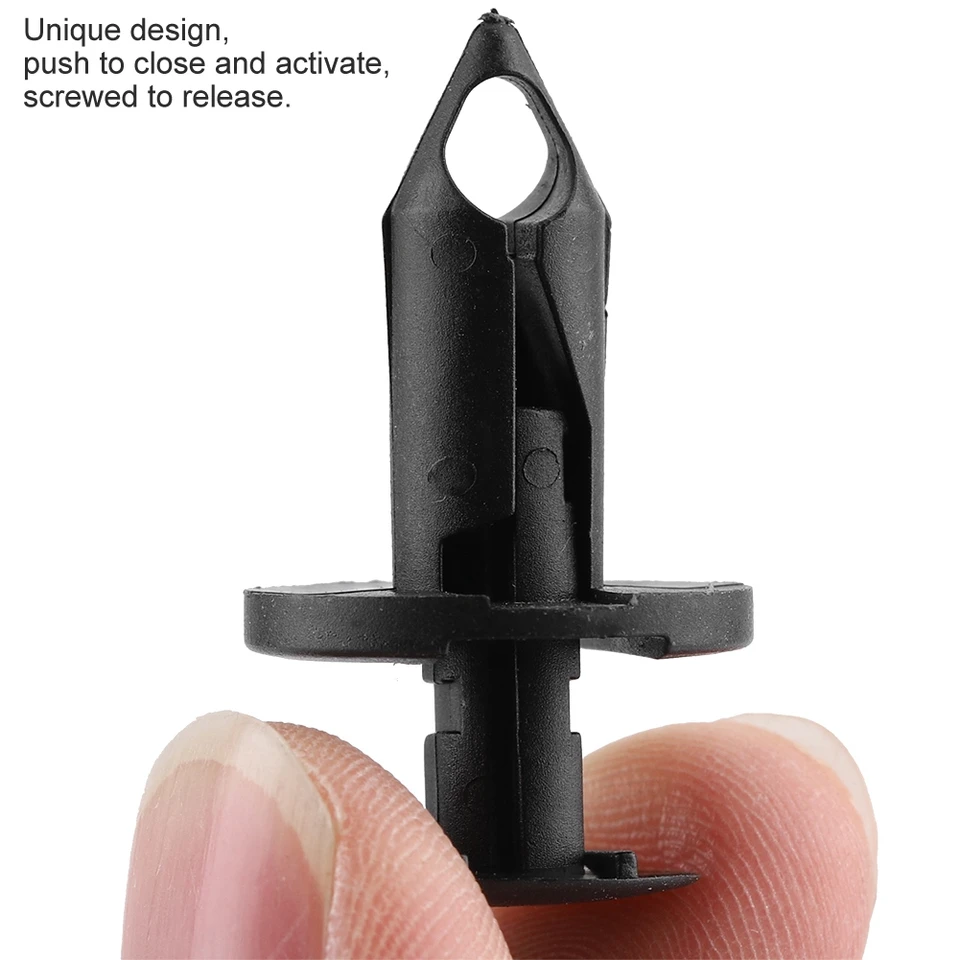 50 PZ PARAURTI nylon nero perno perno clip fermo per auto EUR 4,71