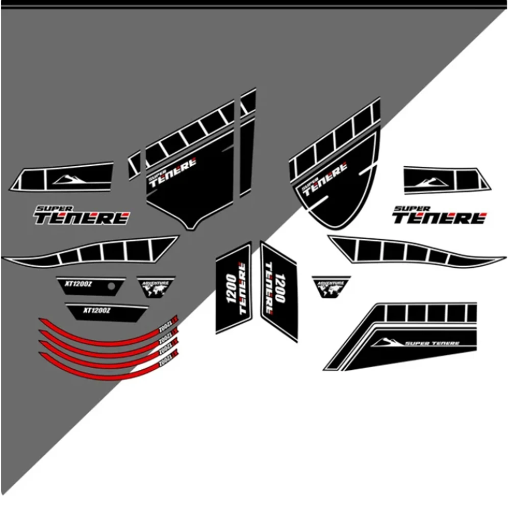 

XT 1200 Z For YAMAHA SUPER TENERE XT1200Z Trunk Luggage Tank Pad Protection Stickers Decal 2014 2015 2016 2017 2018 2019 2020