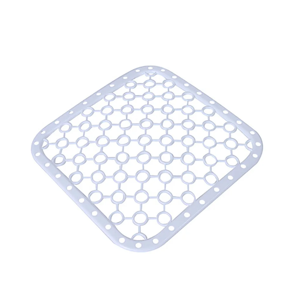Tappetino Scolapiatti E Protezione Lavello In Plastica Rosa – 26x26 Cm, Multifunzione, Per Piatti, Frutta E Verdura - 2