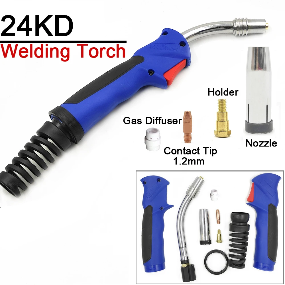 MIG MAG MB 15AK 24KD 36KD Professional Welding Torch Air Cooled Contact Tip Swan Neck Holder Gas Nozzle European Type welding torch
