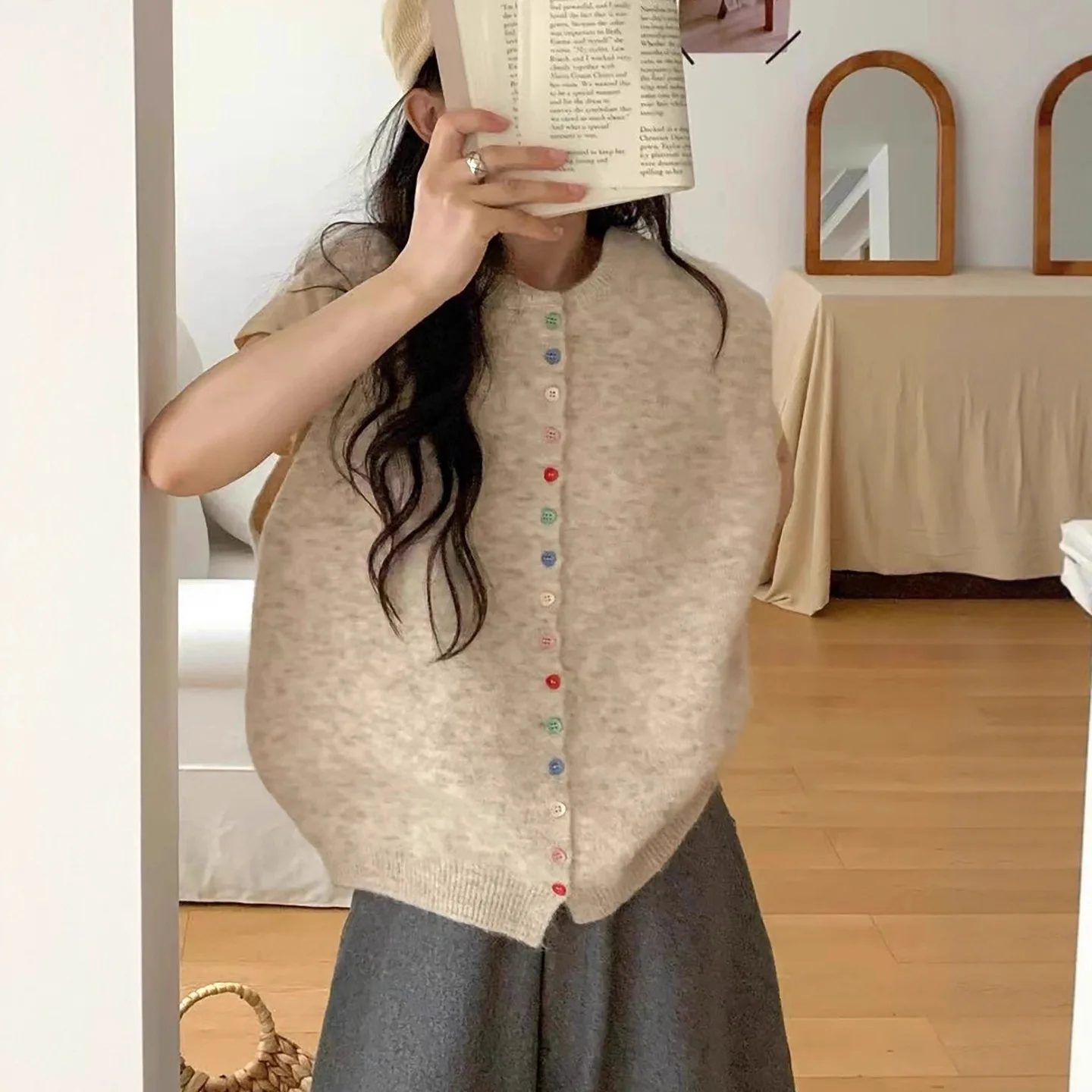 Women Autumn Knitted Sweater Vest