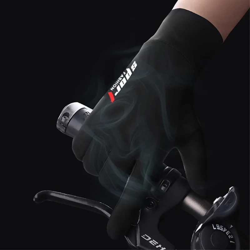 Men's Summer Fishing Gloves Ice Silk Non-Slip Sun Protection Cycling Gloves Thin Anti-UV Outdoor Sports Motorcycle