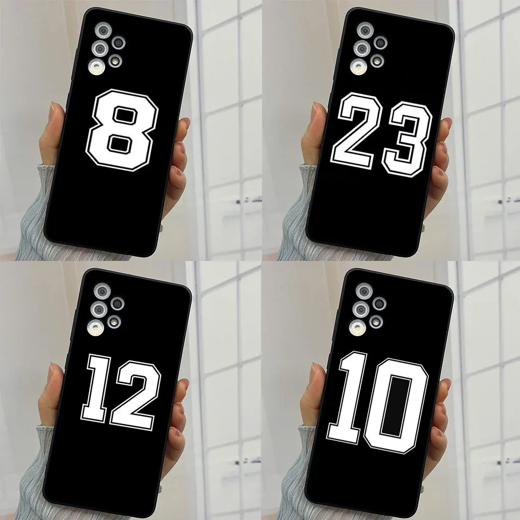 Sports-Themed Lucky Number Phone Case Cover
