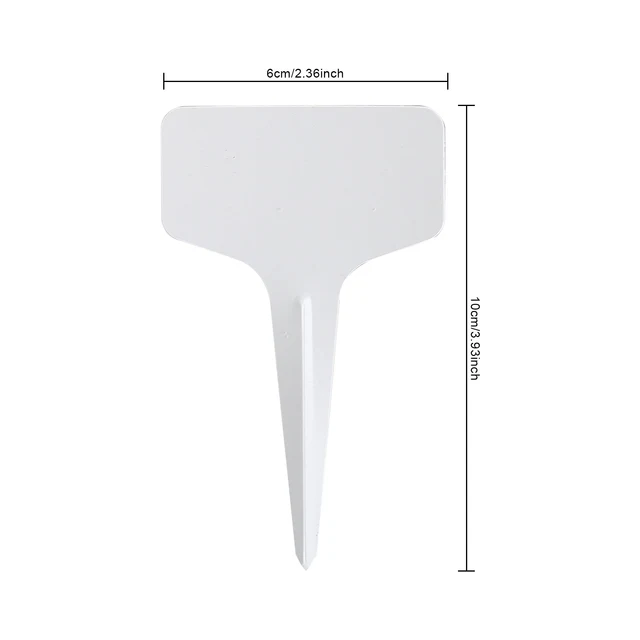 100Db Fehér Növények Címkék Jelzés Jelző Tollkert Bonsai Cserepes Virágok Vetőmag Óvodai Tányér Tányéra Címké - Image 6