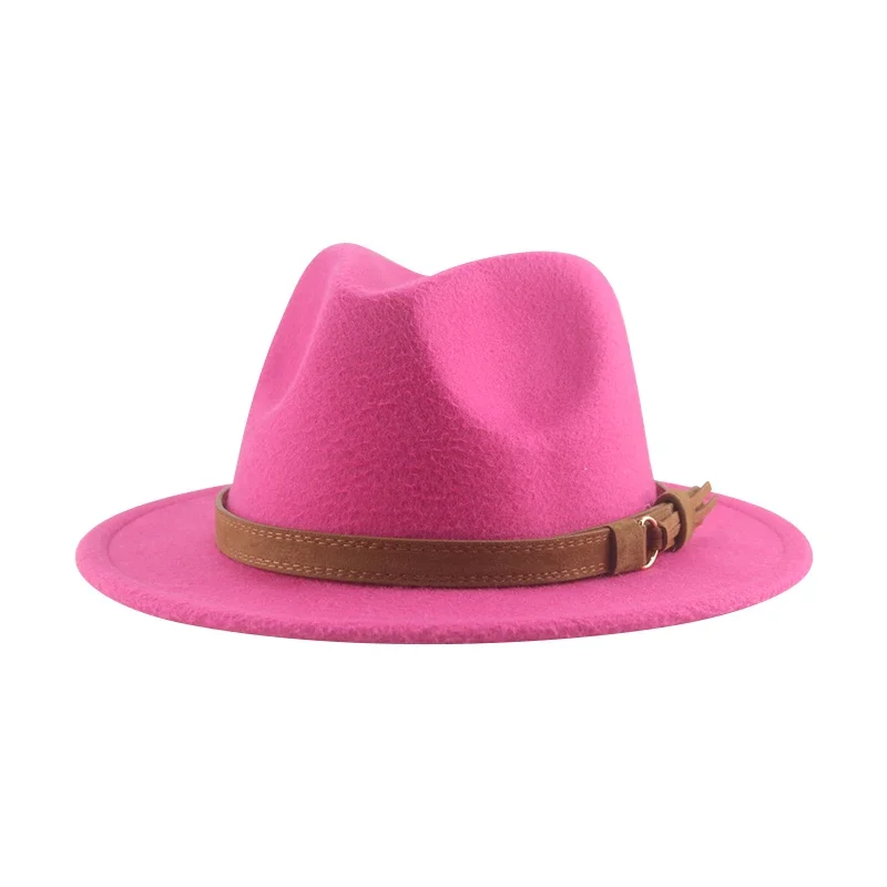 Women Hat Hats for Women Fedoras Girls Hat Boys Hat Felted Kids Baby Caps Small 52cm 54cm Belt Wedding Cute Kid Fedoras Sombreros De Mujer