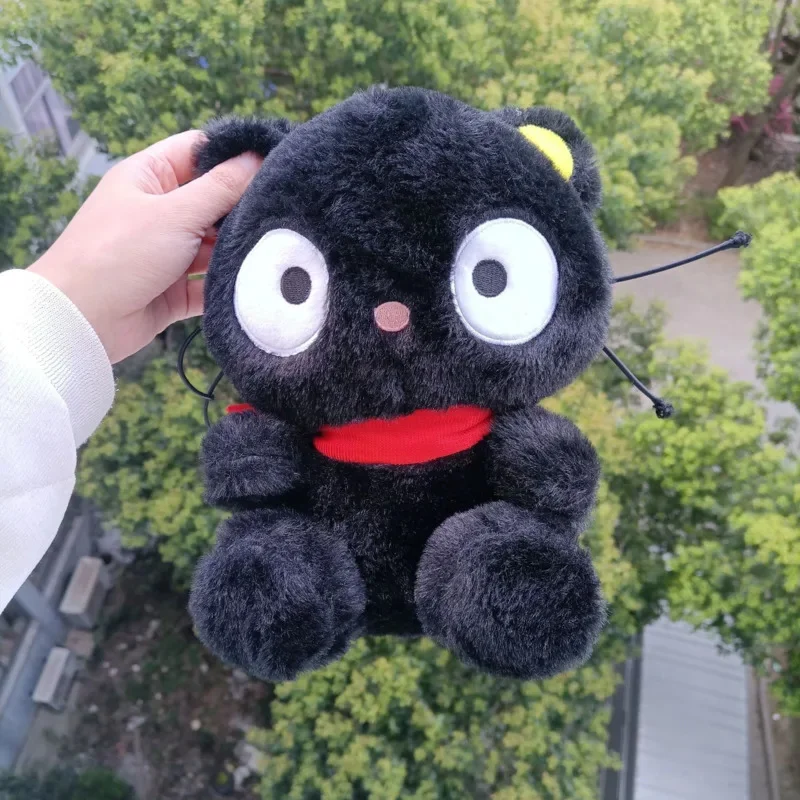 일본 애니메이션 초코캣 봉제 인형, 지브리 검은 고양이 인형, 귀여운 검은 고양이 부드러운 동물 봉제 인형 장난감, 25cm, 1 개, 4 개