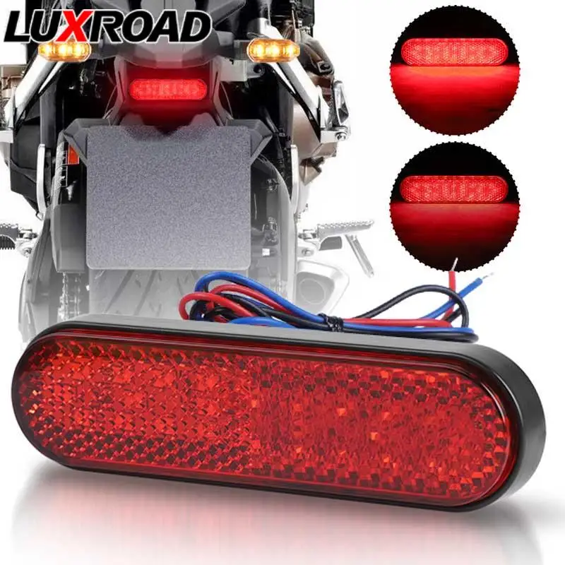 

Motorcycle 24LED Taillight Reflector Brake Stop Indicator Lights 12V Universal for Cars Trucks Turn Signal Daytime Runing Lamps