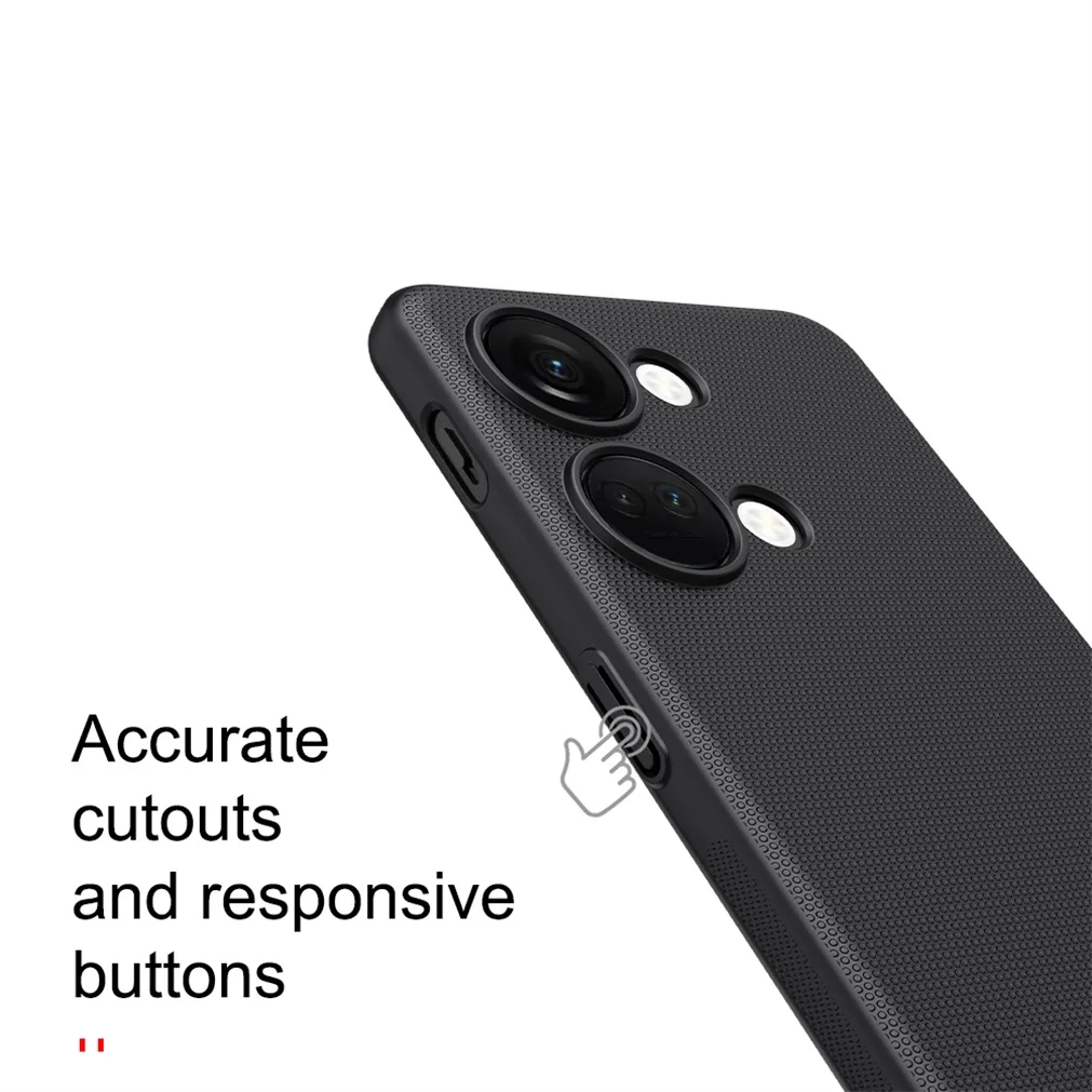 Compre Nillkin Escudo Helado Resistente a Los Rasguños PC Duramente Dura  TPU Slim Slim Protective Para OnePlus Nord 2 5G - Negro en China