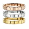 FTCY 9 mm Wide Stainless Steel Bracelets for Women Simple Trendy Style Daily Wear Silvery Charm Removable Bracelet Unisex 6