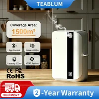 TEABLUM – diffuseur d'arôme 500ML, diffuseur d'huile essentielle Bluetooth pour la maison, parfum d'ambiance, climatisation, oasis aromatique électrique, désodorisant 1