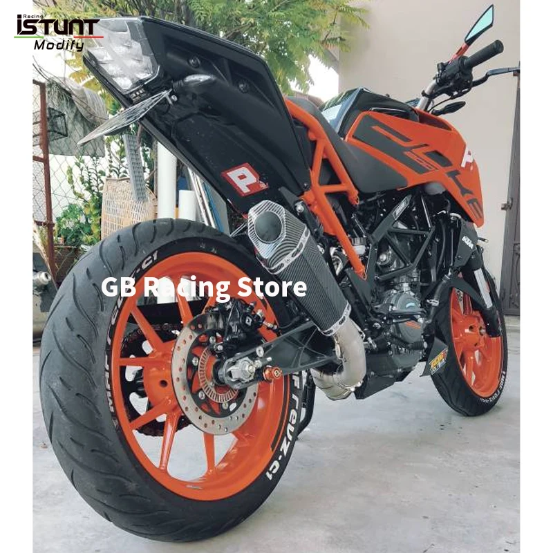 For KTM DUkE 200 RC200 2020 2021 2022 2023 Motorcycle Exhaust Escape Modified Muffler Middle Link Pipe Eliminator Enhanced - Image 4