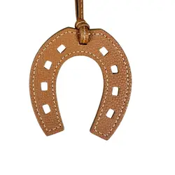Artisanal Leather Horse Head & Horseshoe Charms Set - Premium Quality & Customizable Colors - Perfect Bag Accent (Deep Brown)