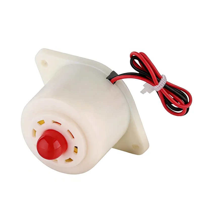 플래시 라이트가 있는 보안 시스템용 4Pcs LZQ-3D 고데시벨 전자 버저, 가청 및 시각 경보 12V 24V 220V