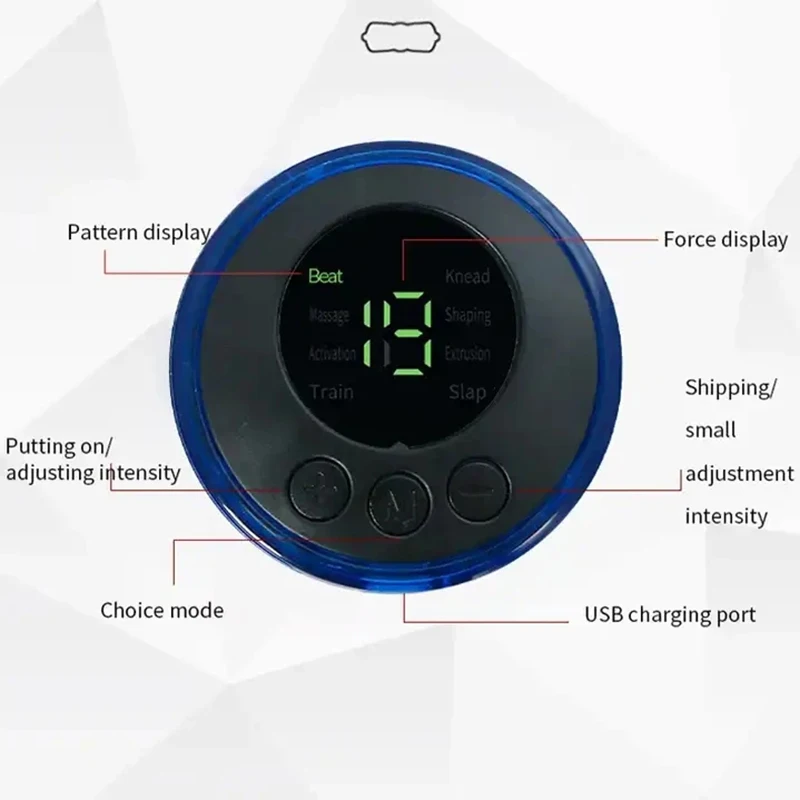 EMS Neck Massager Mini Cervical Back Muscle Pain Relief Patch Massageador Stimulator Mat Portable Leg Body Health Care Tool 3