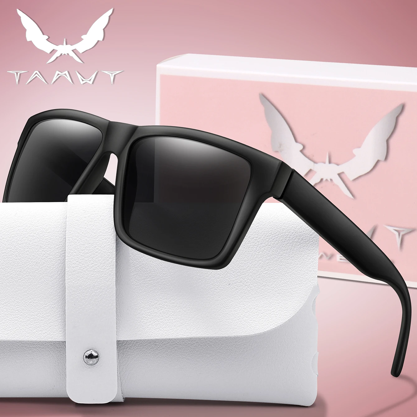 Unisex Polarized Cycling Sunglasses Classic Square UV Protection Colorful Lenses