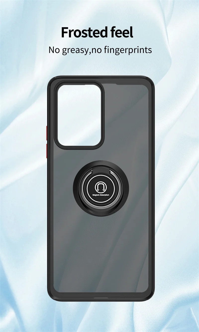 حافظة لهاتف Xiaomi 11T Pro حافظة مغناطيسية بحامل حلقي مدرع لهاتف Xiaomi 11T Mi 11T Mi 11 T Pro Xiaomi11T غطاء خلفي صلب غير لامع