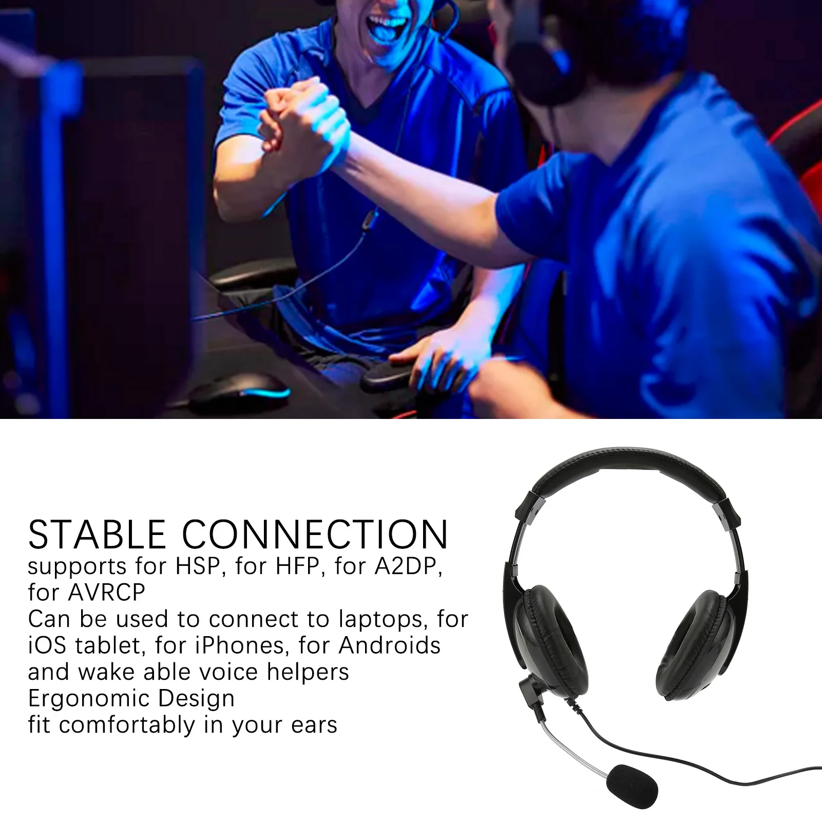 컴퓨터 헤드셋 USB 게임용 헤드셋 와이어 제어 PS4용 PC 노트북용 마이크가 있는 조절 가능한 볼륨 게임용 헤드셋