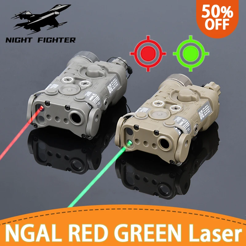 

Tactical NGAL Red And Green Laser Sight Pointer Airsoft Torch NGAL Laser Outdoor Hunting Flashlight Nylon Hunting Weapon Light