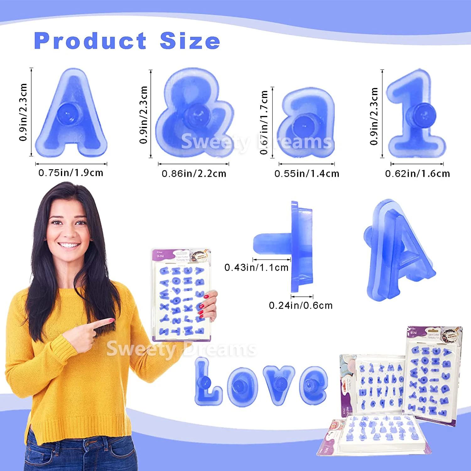 40pcs/set Alphabet Number Cookies Cutter Fondant Biscuit Cutter Mold Figure  Letter Pastry Cake Mould Baking Decorating Tools