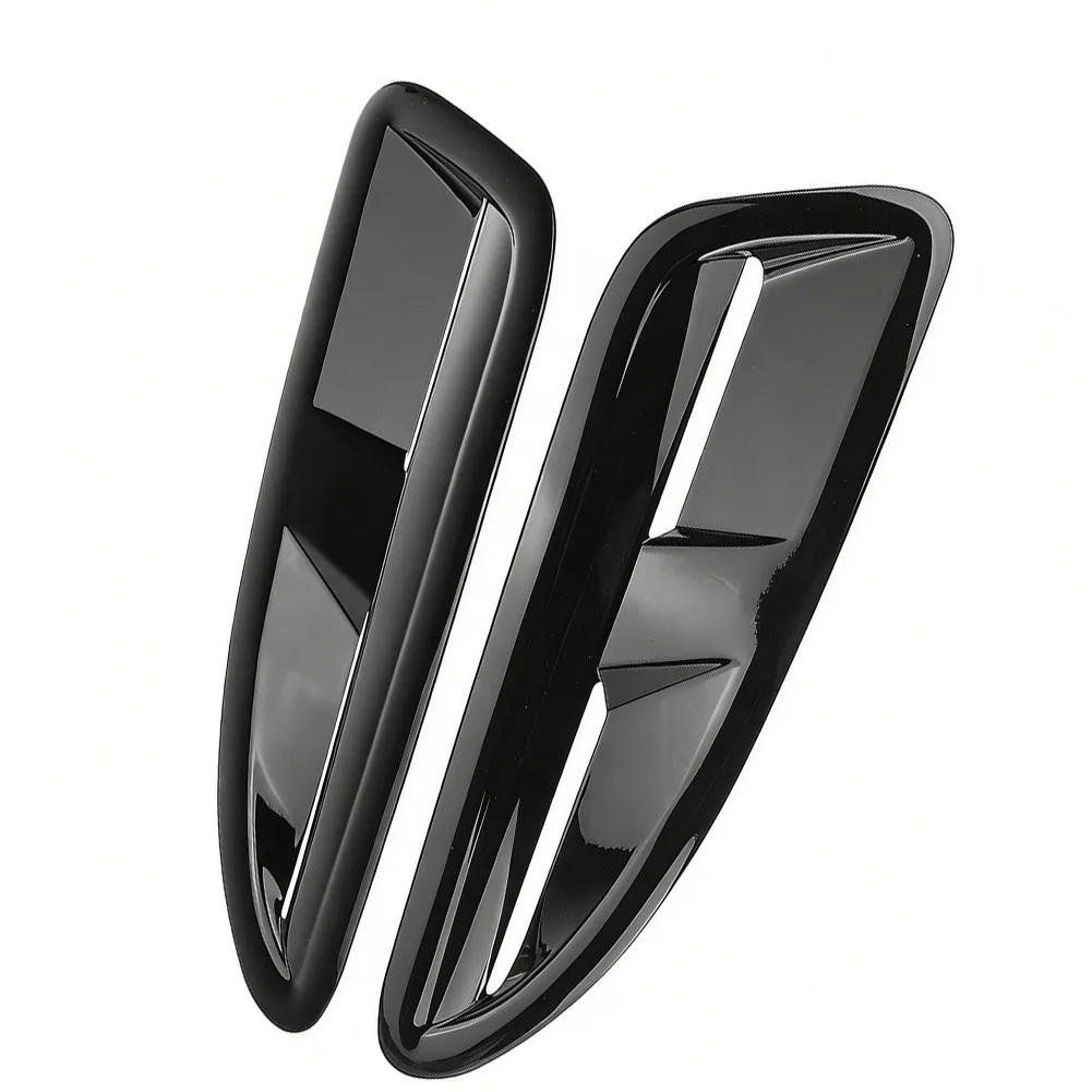 대부분의 자동차용 자동차 후드 통풍구 XKR용 재규어용 직접 교체형 후드 통풍구 ABS 블랙 후드 통풍구 외부 액세서리