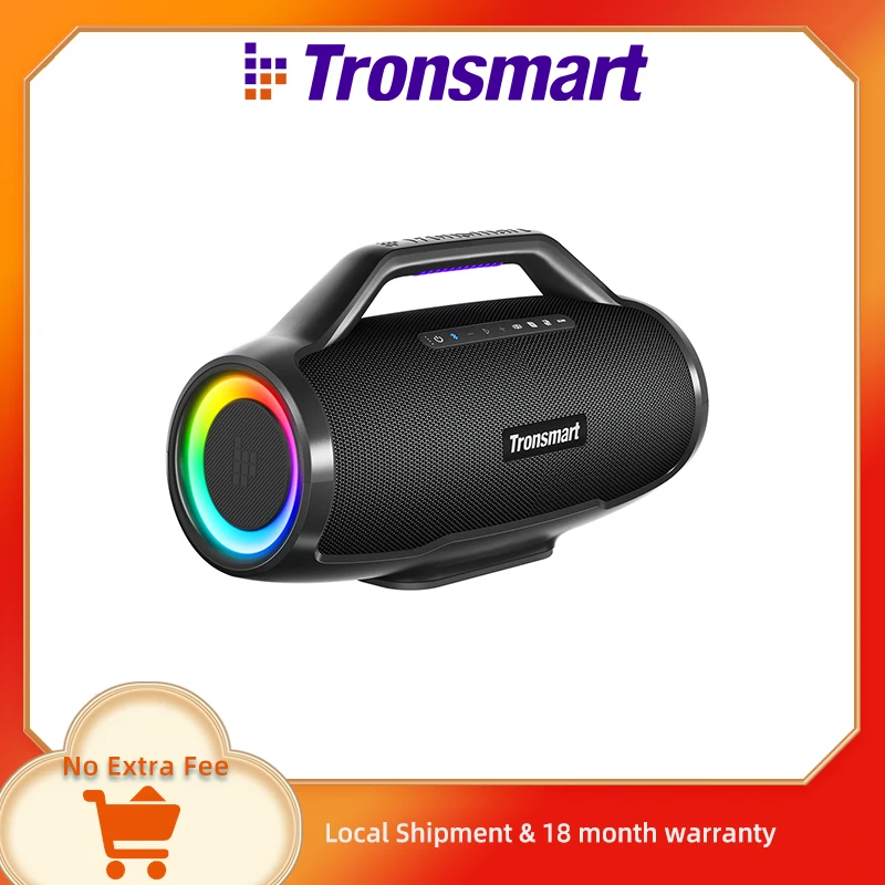 Tronsmart Pukkanás Minden Beszélő 130W Bluetooth Beszélő vel 3 Mód Csendül Rendszer, szinkron Felfelé 100+ speakers, APP vezérlő, guitar/mic bemeneti