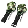 [Funny] 2Pcs/set Outdoor walkie camouflage interphone watch toy family play game electric intercom strong range clock toy gift 6