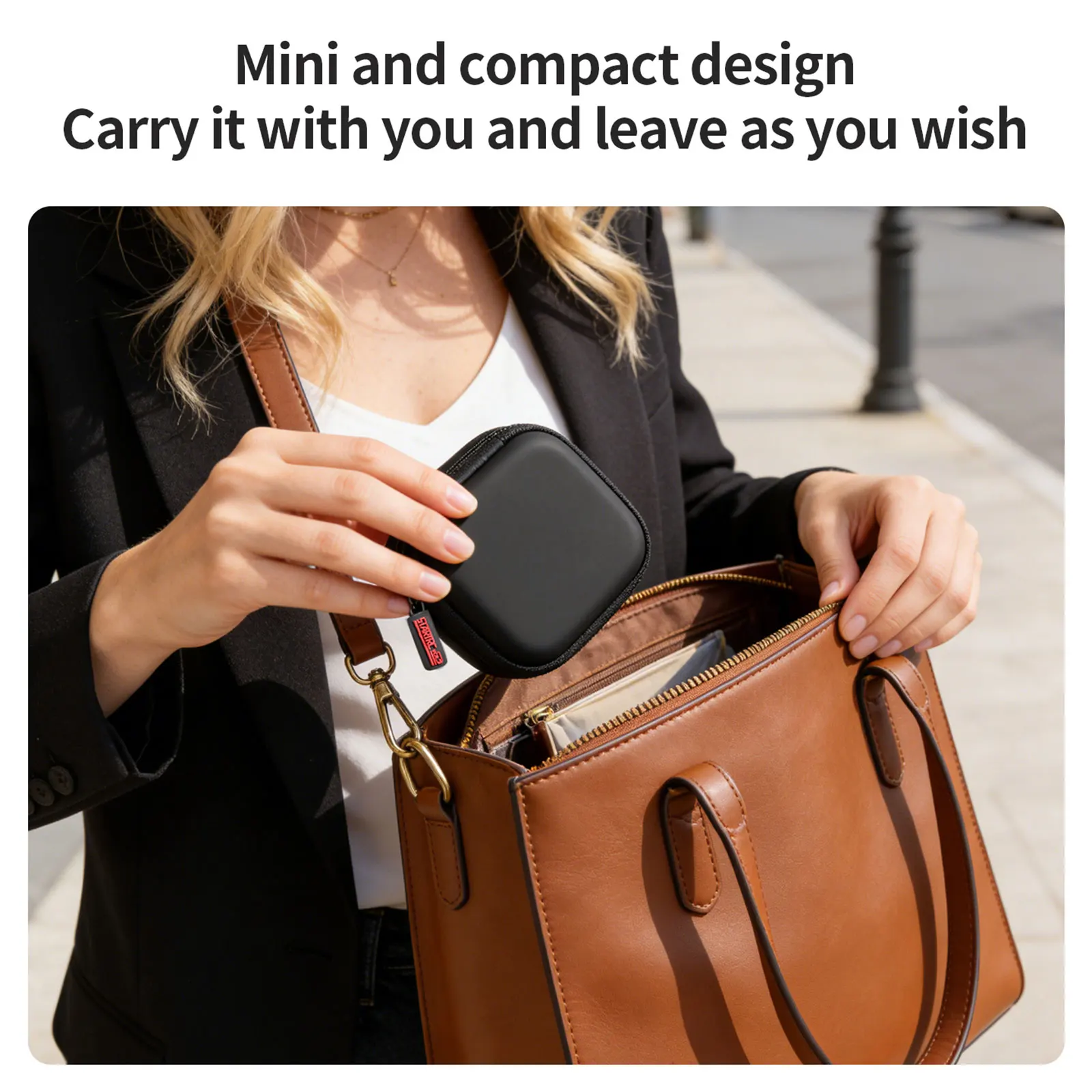 PU Camera Carrying Case for Insta360 Link 2/2C/2 PRO Camera Hard Travel Bag Waterproof Portable Storage Bag Camera Accessories