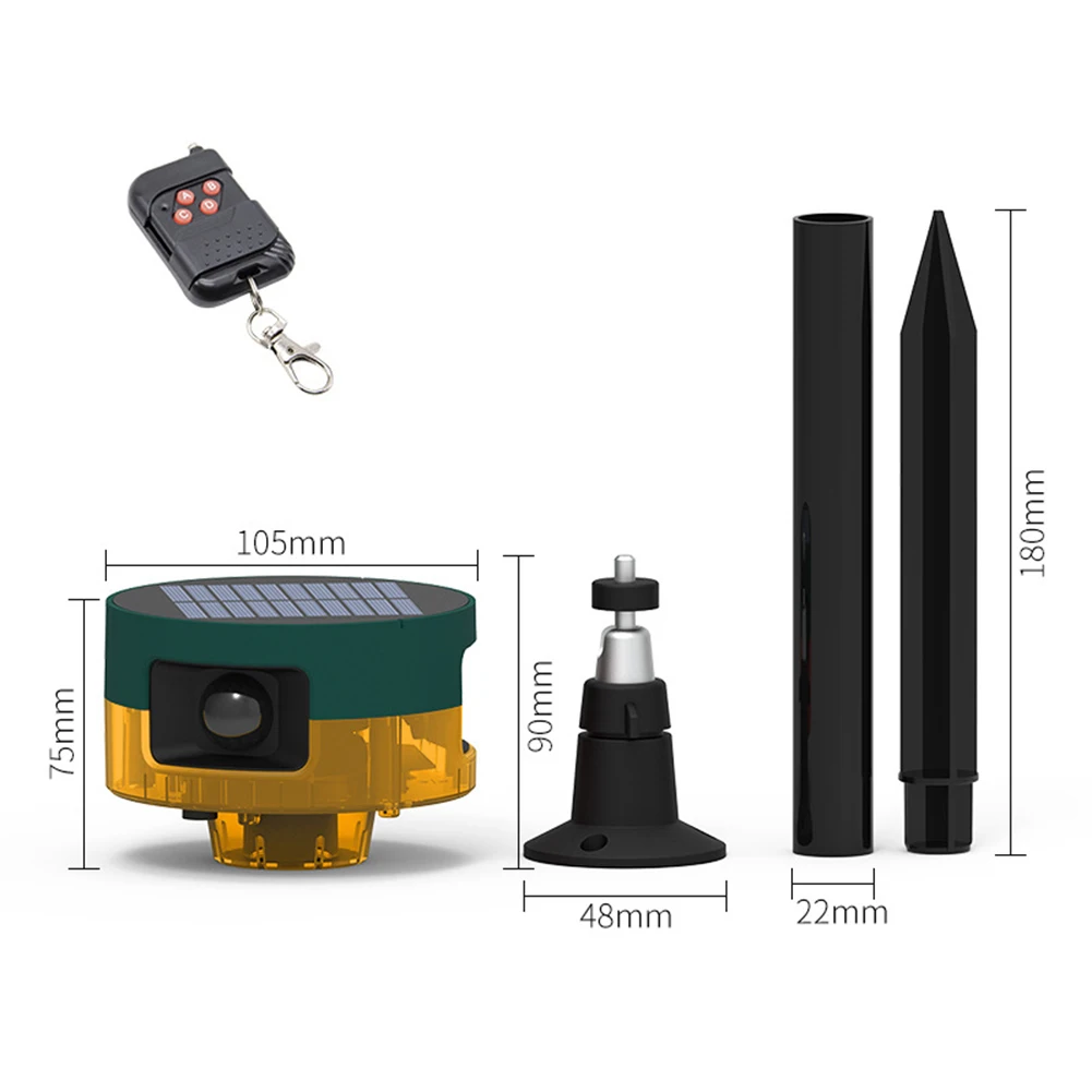 Solar Outdoor Motion Alarm For 360 Degree Infrared Sensor Sound& Light Alarm Light Herramientas Taladros Power Tool Sets