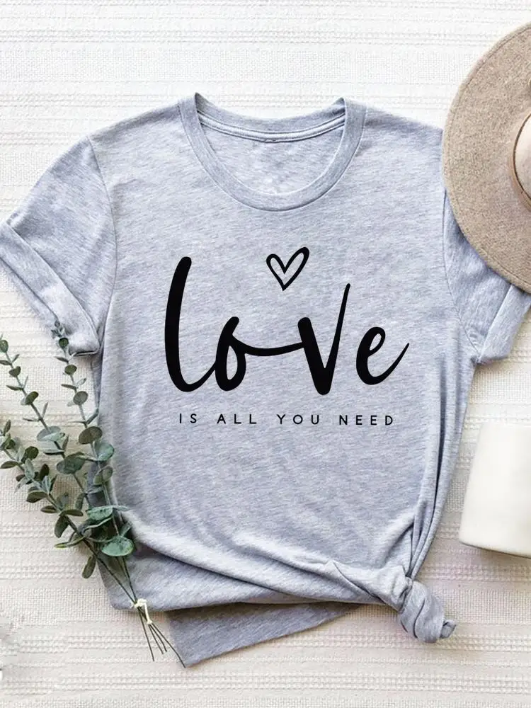 Short Sleeve Graphic T-shirt Women Summer Clothes Clothing Flower Sweet 90s Style Print T Shirt Fashion O-neck Tee Top