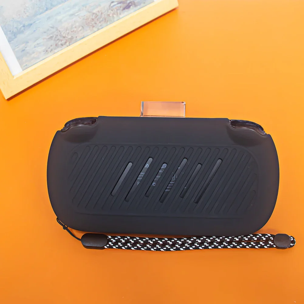 Silicone Protective Cover Shockproof Protector Shell Sleeve Anti-Scratch Soft Skin Cover Case with Lanyard for ANBERNIC RG40XX H