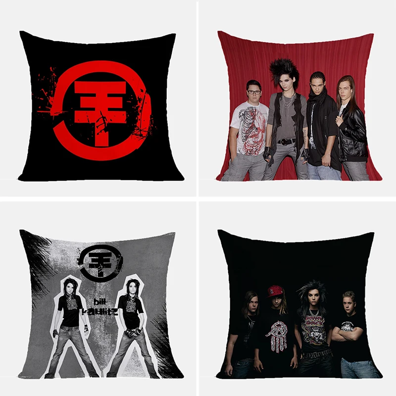 

Tokio Hotel Pillow Covers Decorative Sofa Cushions Pillowcase 40x40 Cushion Cover 40x40cm Pillows Luxury 45x45 Cases Pillowcases