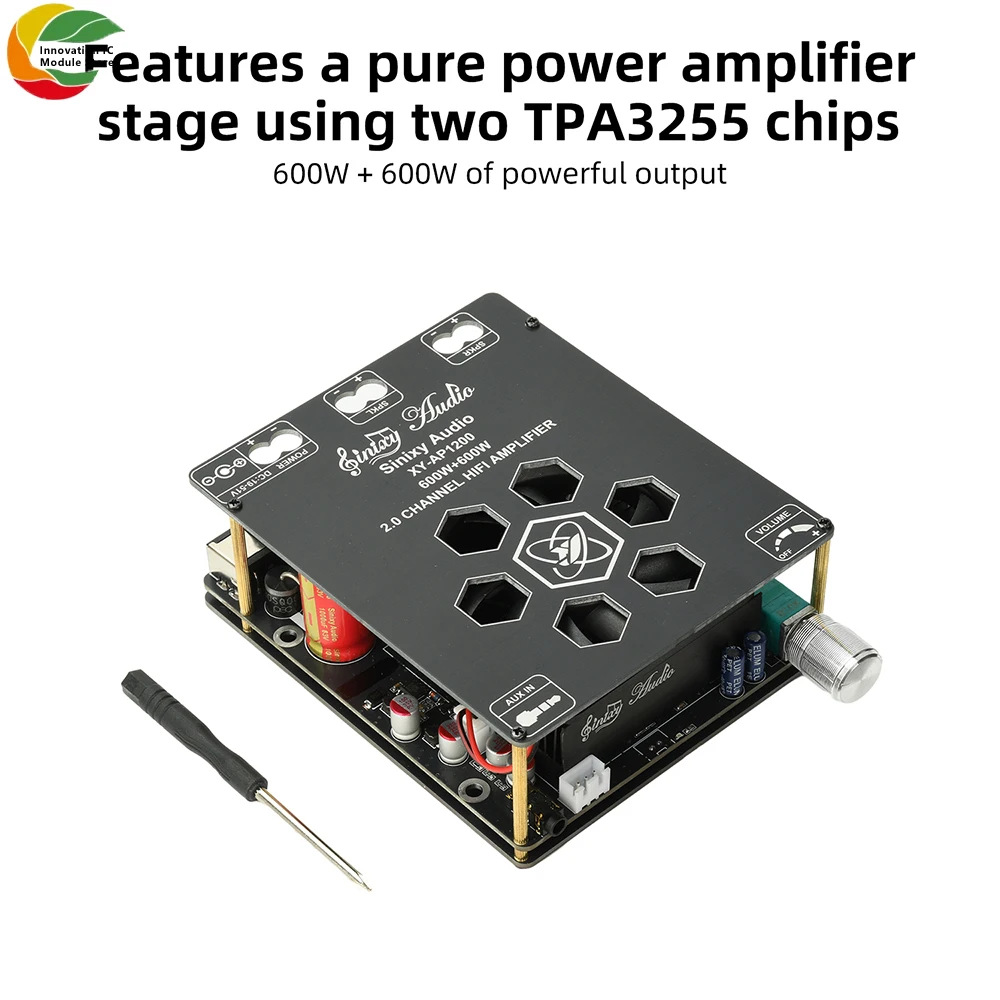DC 19-51V 10A 1200W 고출력 순수 포스트 스테이지 앰프 600W+600W 듀얼 채널 Tpa3255 순수 포스트 스테이지 회로
