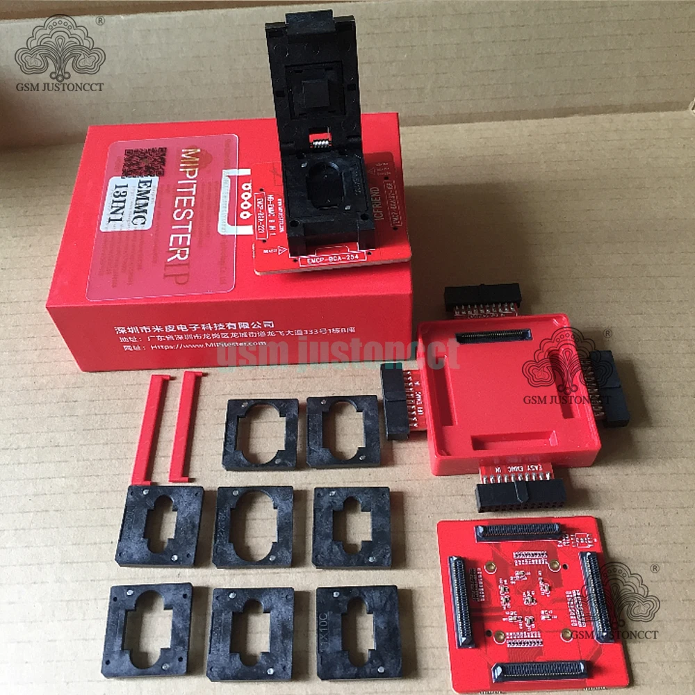 MOORC High speed E-MATE X E MATE BOX EMATE EMMC BGA 13in 1 for 100 136 168 153 169 162 186 221 529 254 easy jtag plus jtag box