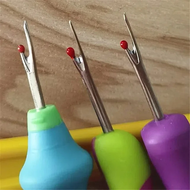 1pc Sewing Thread Cutter Plastic Handle Craft Thread Cutter Seam Ripper Stitch Unpicker Hand Tools Needles Arts Sewing Accessory 6