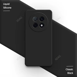 Enhanced Silicone Phone Case - High-Quality Soft Flocking Back Cover for OPPO F29 Pro 5G (Classic Black)