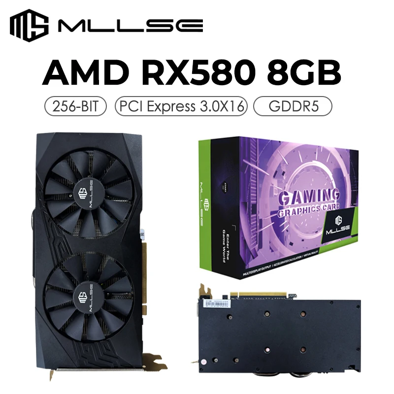 Scheda Video MLLSE AMD Radeon RX 580 8GB 2048SP GDDR5 – Nuova