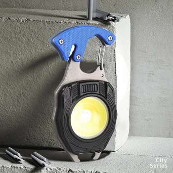 Blue multitool flashlight