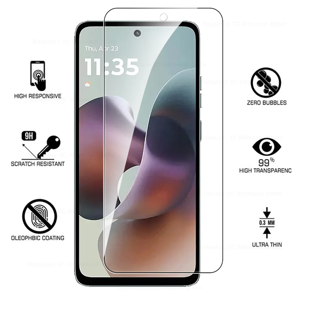 4-Pack Tempered Glass Screen Protector - Case Friendly Protective Film