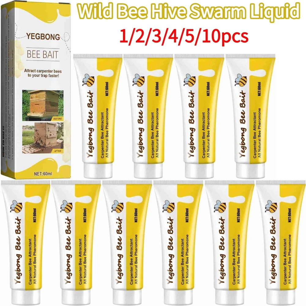 60ML Bee Bait Bee Swarm Commander Lure Bait Bee Cage Trap Kit Beekeeper Tools Beekeeping Wild Bee Hive Swarm Liquid 60ML Bee Bait Bee Swarm Commander Lure Bait Bee Cage Trap Kit Beekeeper Tools Beekeeping Wild Bee Hive Swarm Liquid
