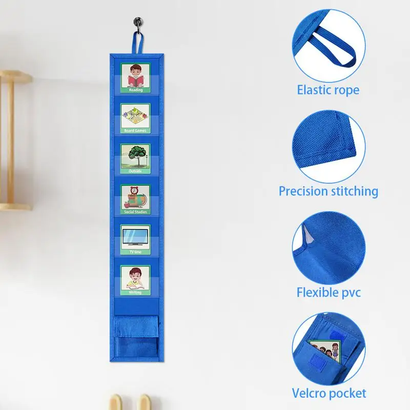 Visual Schedule Chart Mini Travel Pocket with 45 Activity