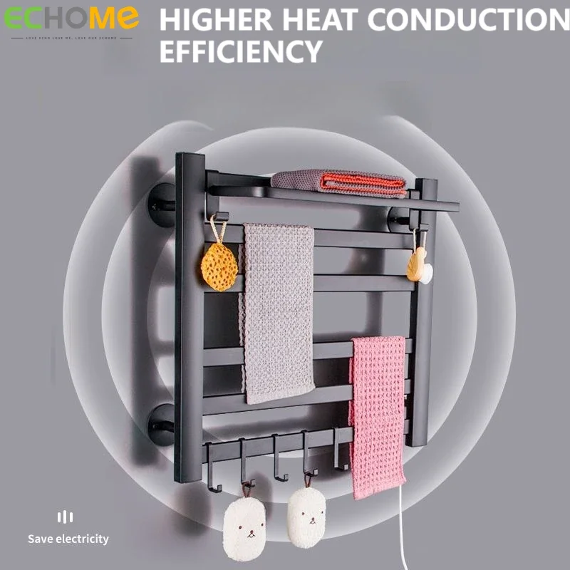 

Electric Towel Rack Bathroom Constant Temperature Towel Heating Rack Aluminum Alloy Towel Clothing Warmer Bathroom Accessories